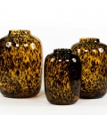 Vase design couleur ambre