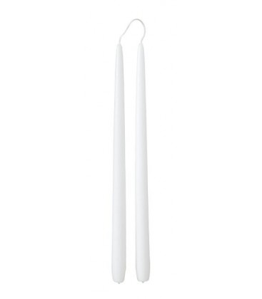 White candle candle H20cm