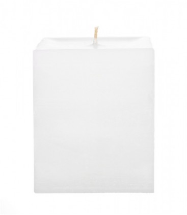Bougie carrée 10 cm de diamètre pour lanterne carrée