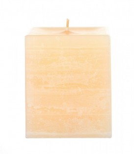 Bougie carrée 12 cm – Design géométrique et ambiance feutrée