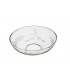Bobèche en verre avec motifs (lot de 10 pièces)