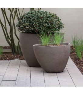 Large gray organic pot