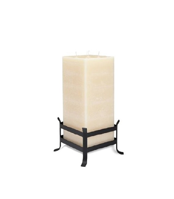 Bougie carrée 15 cm – Déco moderne et lumière douce