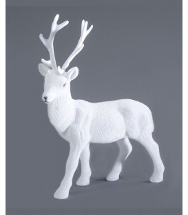 Cerf blanc déco