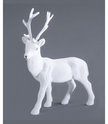 Cerf blanc déco