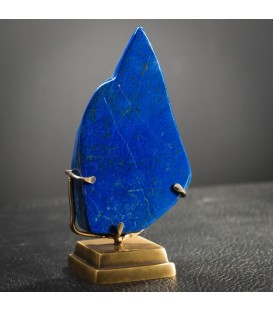Lapis-lazuli sur socle laiton