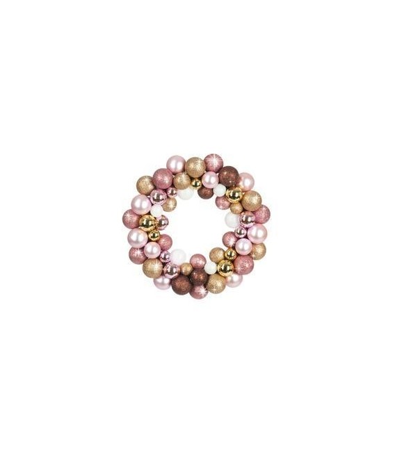Couronne dorée de Noel
