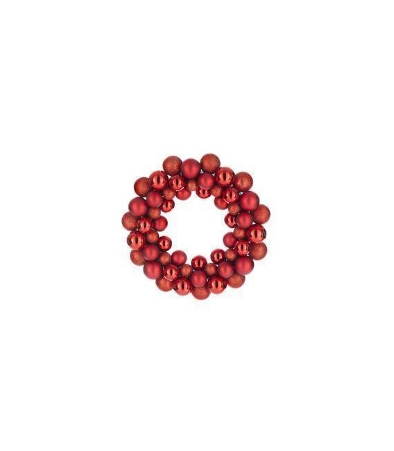 Couronne rouge de Noel