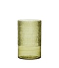 vase en verre couleur olive vendu par lot de 4