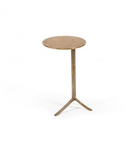 Brass tripod side table