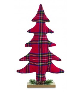 Sapin de noel tartan sur pied