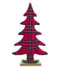 Sapin de noel tartan sur pied