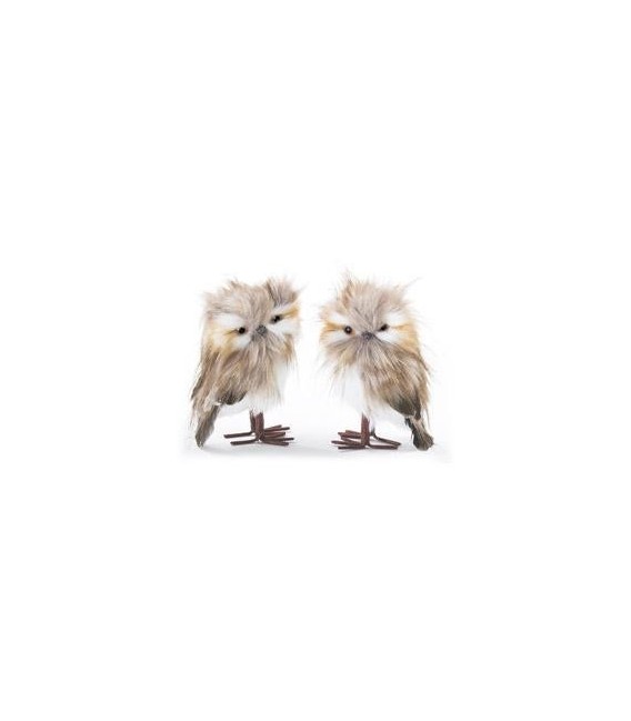 Chouettes marrons (x2)