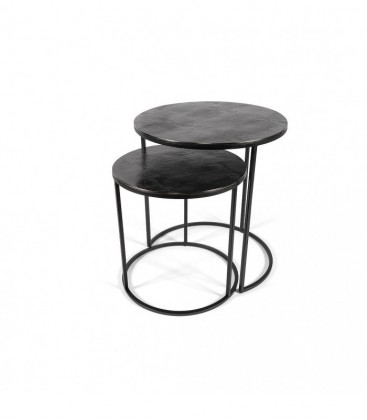 Table basse gigogne noir