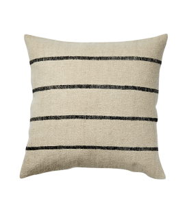 Housse de coussin blanc et noir 50x50 cm