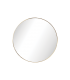 Miroir rond en laiton 60 cm