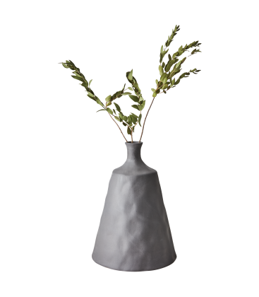 Vase gris en ceramique