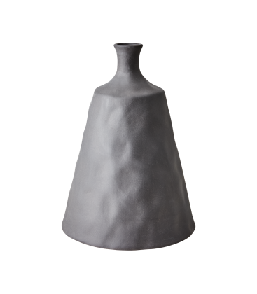 Vase gris en ceramique