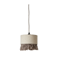 Linen lampshade with fringe