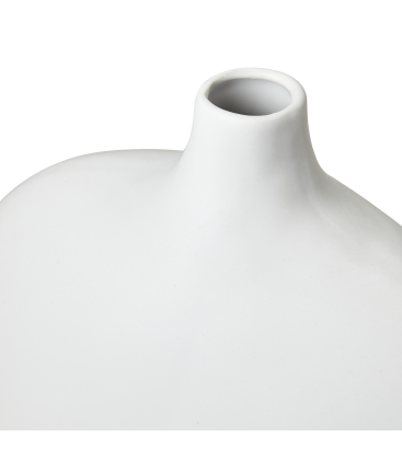 Vase en grès blanc H31cm