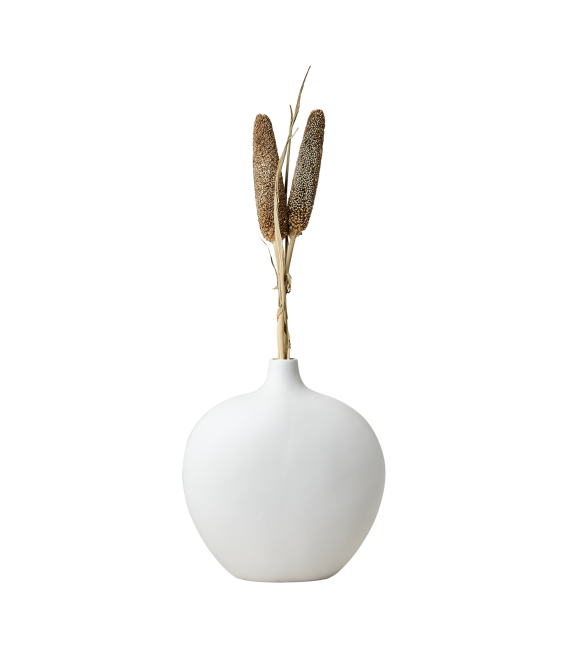 Vase en grès blanc H31cm