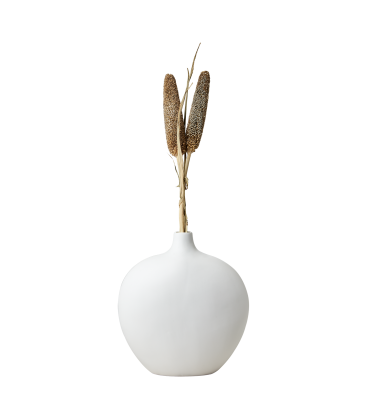 Vase en grès blanc H31cm
