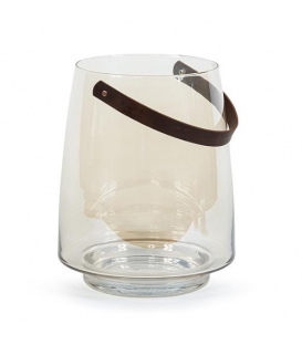 Lanterne en verre transparent