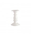 Bougeoir céramique blanc H21 cm