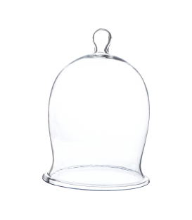 Glass bell with handle sold in packs of 4 pieces Taille-M