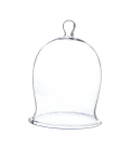 Cloche en verre avec poignée - lot de 4 pièces
