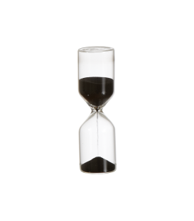 Petit sablier en verre H12 cm (X24)