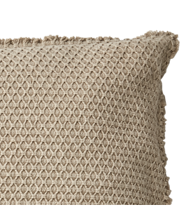 Housse de coussin beige 110 cm