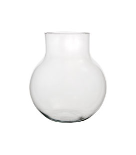 Vase en verre transparent h29 cm