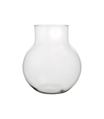 Vase en verre transparent h29 cm