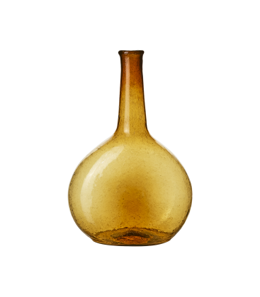 Vase en verre recyclé ambre H22 cm ROMEO