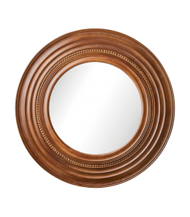 Miroir rond bois 90 cm