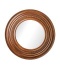 Round Wooden Mirror