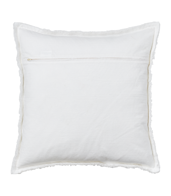 Housse de coussin ivoire 50x50 cm
