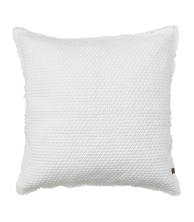 Housse de coussin ivoire en coton 50x50 cm