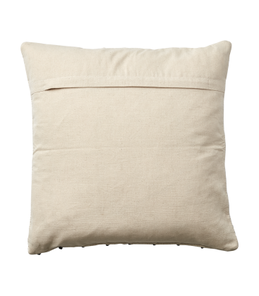 Housse de coussin noir et blanc en coton 50x50 cm