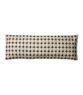 Black cross pattern cushion cover