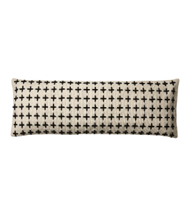 Housse de coussin noir et blanc