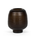 Vase en Verre Fumé Marron - Style Design