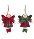 Personnage petits anges de noel Tartan