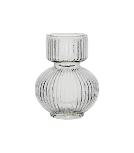 Set of High-Quality Transparent Glass Vases