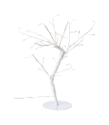 Arbre avec guirlande lumineuse, LED 48 ampoules, Blanc