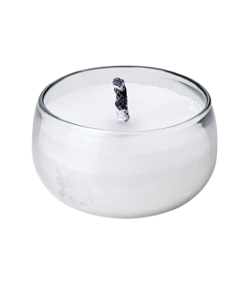 Bougie extérieure dans pot en verre H18 cm