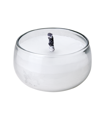 Bougie extérieure dans pot en verre H18 cm