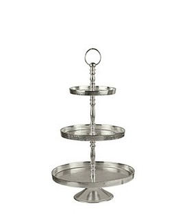 Présentoir à gâteaux 3 étages H74 cm