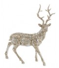 Cerf or H46 cm - Figurine de Noel